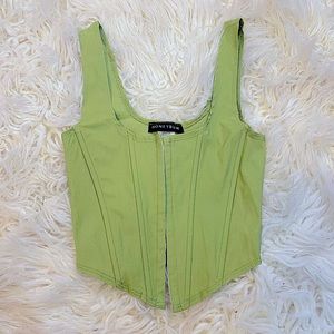 Light green corset top